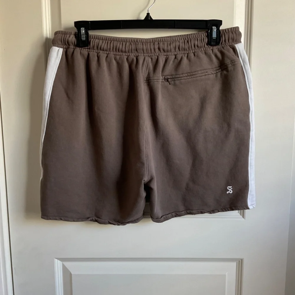 Saint Morta Men’s Cotton Sweatshorts - Brown/White - Size 3X - Picture 6 of 9